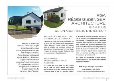 Article du magazine Tendances & Habitat Haut-Rhin